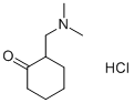 2-二甲氨基甲基-1-环己酮盐酸盐,42036-65-7,结构式
