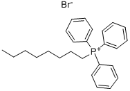 (1-オクチル)トリフェニルホスホニウムブロミド 化学構造式