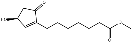 METHYL (S)-(-)-3-HYDROXY-5-OXO-1-CYCLOPENTENE-1-HEPTANOATE Structure