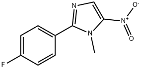 1-Methyl-2-(4-fluorophenyl)-5-nitro-1H-imidazole 结构式