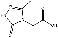 2-(3-METHYL-5-THIOXO-1H-1,2,4-TRIAZOL-4(5H)-YL)ACETIC ACID 结构式