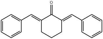 2,6-Bis[(E)-phenylmethylidene]cyclohexanone Structure