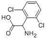 2-氨基-2-(2,6-二氯苯基)乙酸 结构式