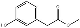 3-ヒドロキシフェニル酢酸メチル 化学構造式