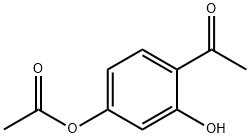 酢酸4-アセチル-3-ヒドロキシフェニル 化学構造式