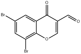 6,8-DIBROMO-3-FORMYLCHROMONE, 99% Struktur