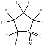 オクタフルオロテトラヒドロチオフェン1,1-ジオキシド 化学構造式