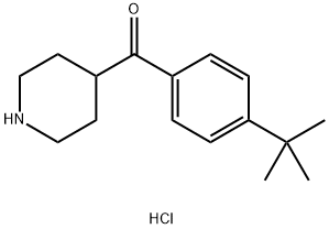 (4-TERT-BUTYL-PHENYL)-PIPERIDIN-4-YL-METHANONE HYDROCHLORIDE Struktur