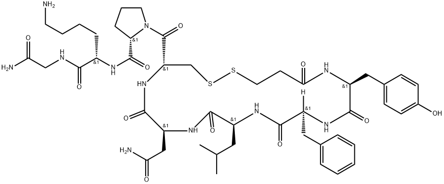 D[LEU4,LYS8]-VP Structure