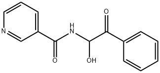 N-(1-hydroxy-2-oxo-2-phenyl-ethyl)-nicotinamide Structure