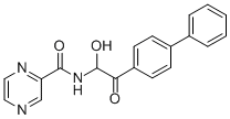 N-(2-(1,1'-Biphenyl)-4-yl-1-hydroxy-2-oxoethyl)pyrazinecarboxamide Structure