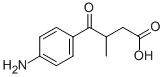 4-(4-Aminophenyl)-3-methyl-4-oxobutanoic acid Struktur