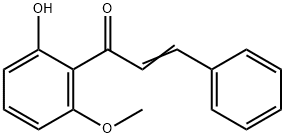 2'-ヒドロキシ-6'-メトキシカルコン 化学構造式