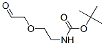 Carbamic acid, [2-(2-oxoethoxy)ethyl]-, 1,1-dimethylethyl ester (9CI) Struktur