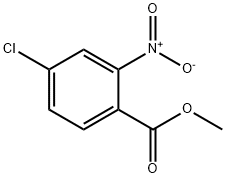 4-クロロ-2-ニトロ安息香酸 メチル 化学構造式