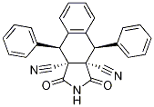 2alpha,3alpha-Dicyano-1,2,3,4-tetrahydro-1beta,4beta-diphenyl-2,3-naphthalenedicarboximide Struktur
