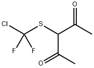 3-(CHLORO-DIFLUORO-METHYLSULFANYL)-PENTANE-2,4-DIONE Struktur