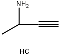 3-ブチン-2-アミン塩酸塩 化学構造式