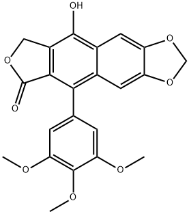 去氢鬼臼毒素, 42123-27-3, 结构式