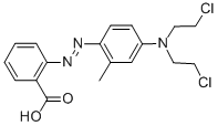 2-[[4-[Bis(2-chloroethyl)amino]-2-methylphenyl]azo]benzoic acid Structure