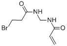N-(3-ブロモプロピオニルアミノメチル)アクリルアミド 化学構造式