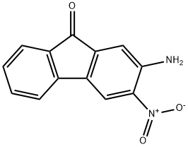 2-アミノ-3-ニトロ-9H-フルオレン-9-オン 化学構造式