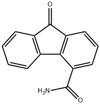 9-OXO-4-FLUORENECARBOXAMIDE 结构式