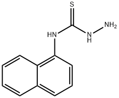 4-(1-ナフチル)チオセミカルバジド 化学構造式