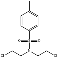 N,N-ビス(2-クロロエチル)-4-メチルベンゼンスルホンアミド 化学構造式