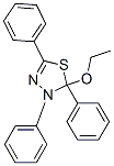 2-エトキシ-2,3-ジヒドロ-2,3,5-トリフェニル-1,3,4-チアジアゾール 化学構造式
