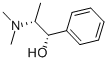 [1S,2R,(+)]-2-(ジメチルアミノ)-1-フェニル-1-プロパノール 化学構造式