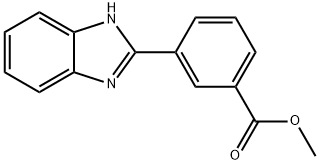 3-(1H-ベンゾイミダゾール-2-イル)安息香酸メチル 化学構造式