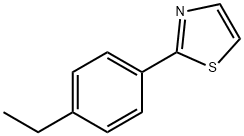 2-(4-乙基苯基)噻唑 结构式
