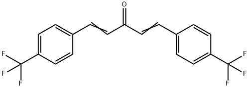 1,5-Bis(4-trifluoromethylphenyl)-penta-1,4-diene-3-one 结构式