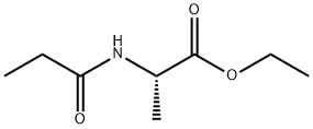 N-(1-氧代丙基)-L-丙氨酸乙酯 结构式