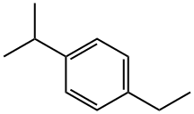 1-イソプロピル-4-エチルベンゼン 化学構造式
