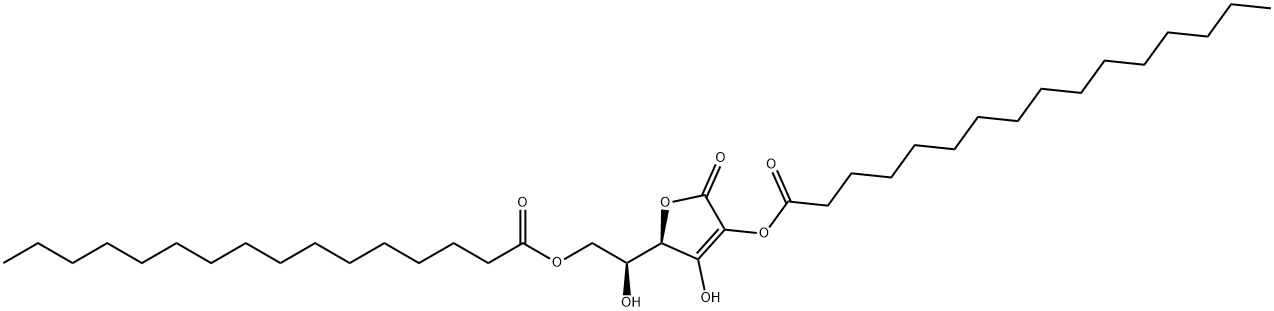 L-抗坏血酸-2,6-二棕榈酸酯, 4218-81-9, 结构式