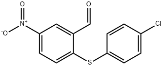 5-硝基-2-(4-氯苯基硫代)苯甲醛,42191-01-5,结构式