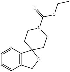 3H-スピロ[イソベンゾフラン-1,4'-ピペリジン]-1'-カルボン酸エチル 化学構造式