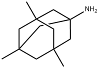 (3,5,7-三甲基-1-金刚烷基)胺盐酸盐 结构式