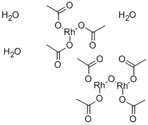 Rhodium acetate Struktur