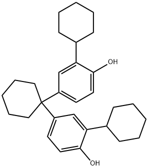 1,1-BIS(3-CYCLOHEXYL-4-HYDROXYPHENYL)CYCLOHEXANE Struktur