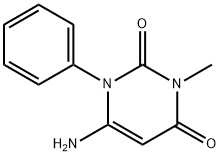 6-AMINO-3-METHYL-1-PHENYL-1H-PYRIMIDINE-2,4-DIONE Structure