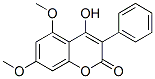 4-Hydroxy-5,7-dimethoxy-3-phenyl-2H-1-benzopyran-2-one Structure