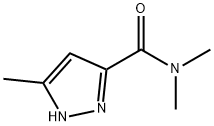 1H-Pyrazole-3-carboxamide,  N,N,5-trimethyl- 化学構造式