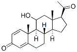 pregna-1,4-diene-11-ol-3,20-dione Struktur