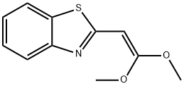 Ketene, (2-benzothiazolyl)-, dimethyl acetal (7CI,8CI) Structure