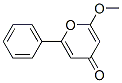 2-Methoxy-6-phenyl-4H-pyran-4-one Struktur