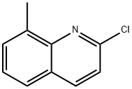 2-クロロ-8-メチルキノリン 化学構造式