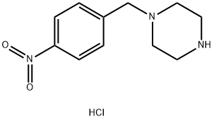 1-(4-Nitrobenzyl)piperazine dihydrochloride 化学構造式